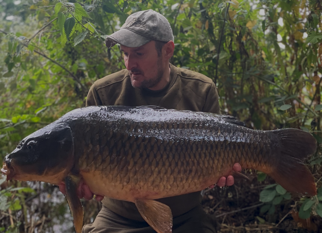 Giant Carp caught with Prime Baits Bait primed and ready bait for fishing in UK lakes in England located in Devon Plymouth